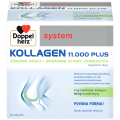 Opakowanie suplementu Doppelherz Kollagen 11000 Plus z grafiką stawu kolanowego