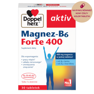 Doppelherz® aktiv Magnez-B6 FORTE 400, 30 tabletek