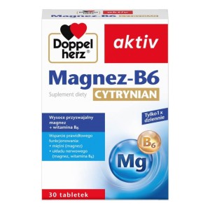 Doppelherz® aktiv Magnez-B6 Cytrynian, 30 tabletek