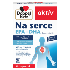 Doppelherz®  aktiv Na serce EPA+DHA, 30 kapsułek