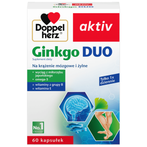 Doppelherz® aktiv Ginkgo Duo, 60 kapsułek