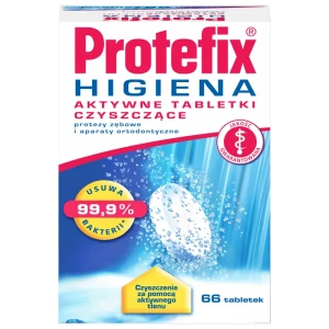 Protefix® HIGIENA Aktywne tabletki czyszczące, 66 szt.