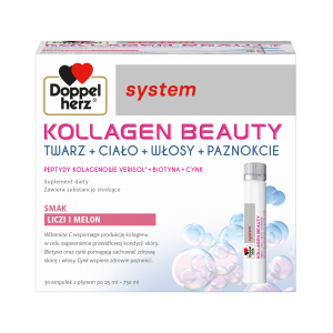Doppelherz® system KOLLAGEN BEAUTY, 30 ampułek po 25ml 