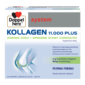 Doppelherz® system KOLLAGEN 11.000 PLUS, 30 ampułek po 25ml 
