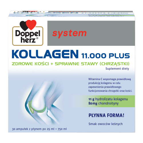 Doppelherz system Kollagen 11.000 PLUS, 30 ampułek po 25ml