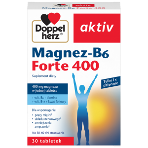 Doppelherz® aktiv Magnez-B6 FORTE 400, 30 tabletek