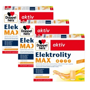  3x Doppelherz® aktiv Elektrolity MAX, 3x20 saszetek ZESTAW