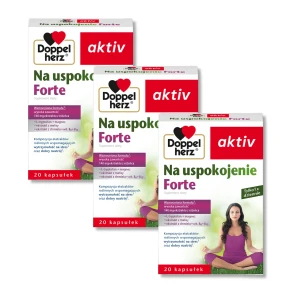 3x Doppelherz® aktiv Na uspokojenie Forte, 3x20 kapsułek ZESTAW