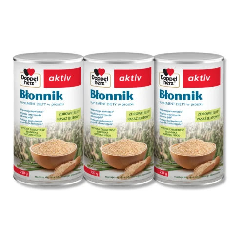 3x Doppelherz® aktiv Błonnik, 3x250g ZESTAW