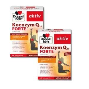 2x Doppelherz® aktiv Koenzym Q10 FORTE, 2x60 kapsułek ZESTAW