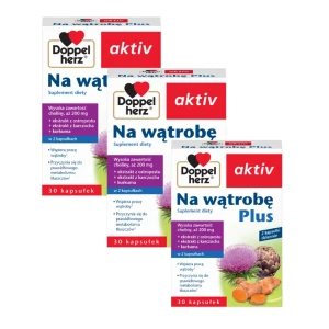 3x Doppelherz® aktiv Na wątrobę Plus, 3x30 kapsułek ZESTAW
