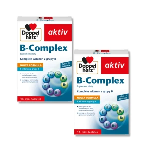 2x Doppelherz® aktiv B-Complex 2x45 tabletek ZESTAW 