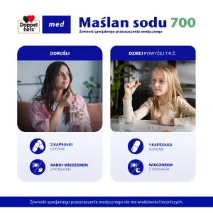 Maślan sodu doppelherz, obrazek z cechami produktu