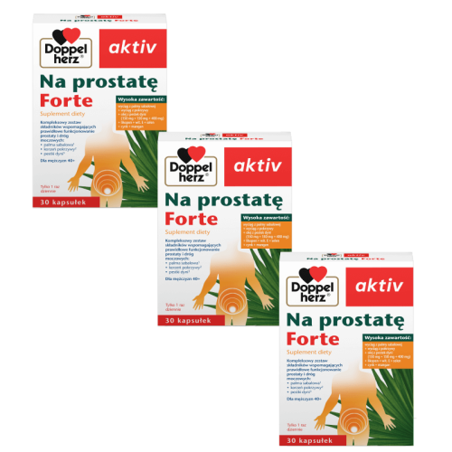 3x Doppelherz® aktiv Na prostatę FORTE, 3x30 kapsułek ZESTAW
