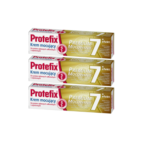3x Protefix® Krem mocujący PREMIUM MOCOWANIE, 3x47 g ZESTAW