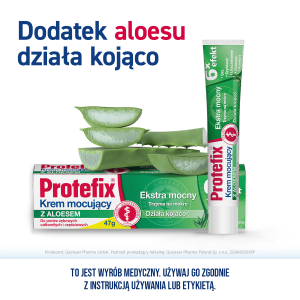 Protefix krem mocujący z aloesem
