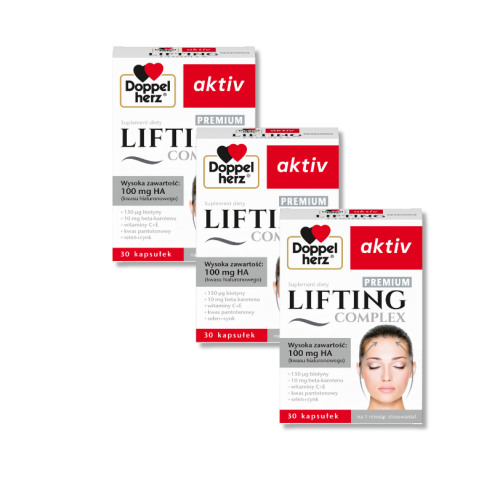3x Doppelherz® aktiv LIFTING Complex PREMIUM, 3x30 kapsułek ZESTAW