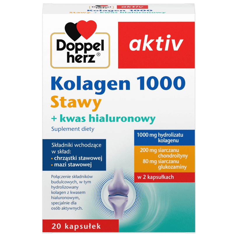 Queisser Pharma Doppelherz® aktiv Kolagen 1000 Stawy, 20 kapsułek