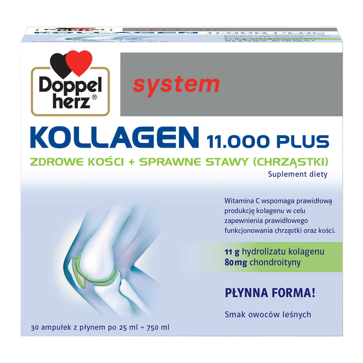 Doppelherz system Kollagen 11.000 PLUS - 30 ampułek