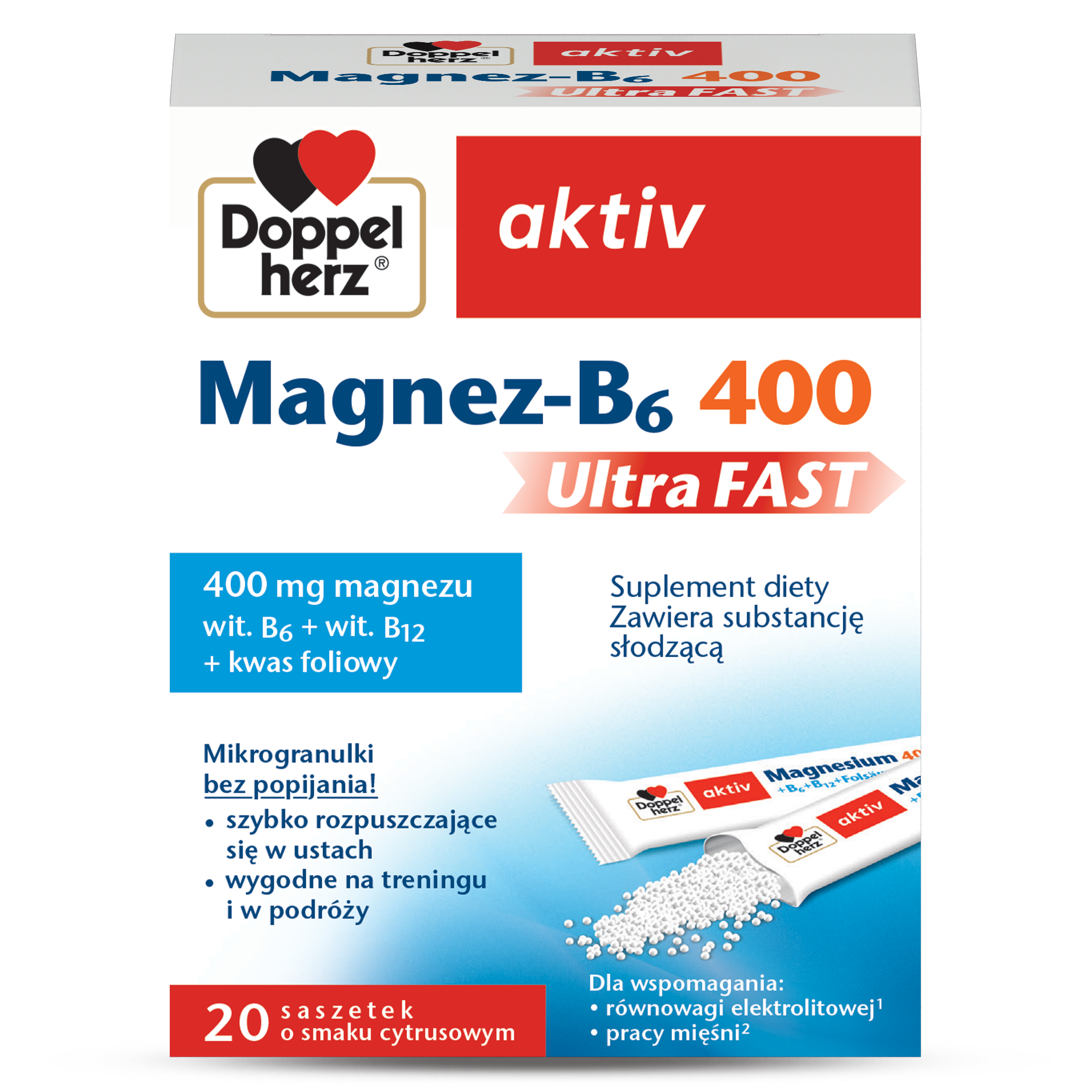 Doppelherz Magnez B6 400 Ultra Fast